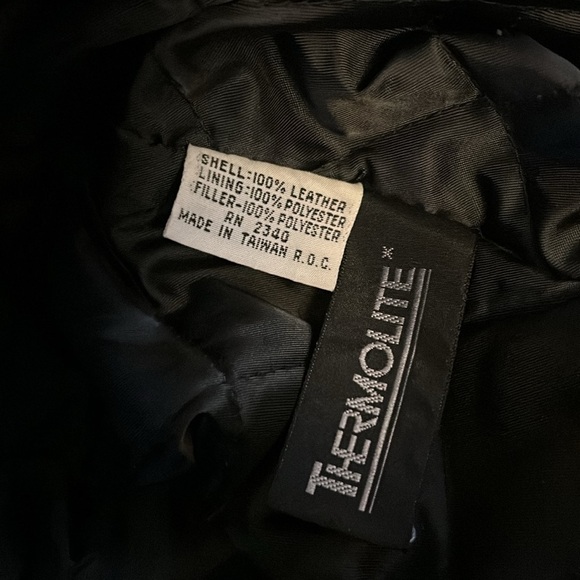 Raffaelo Golden Collection Men's Leather Coat / Jacket Size 44 Thermolite Lining - Picture 10 of 12